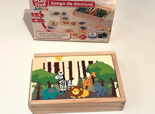 Juego de dominó infantil de madera