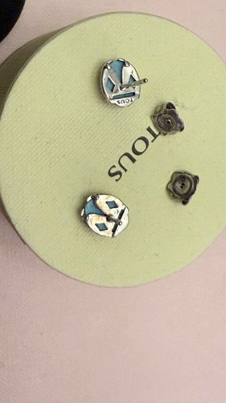 Conjunto Tous Plata y Turquesa