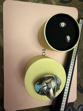 Conjunto Tous Plata y Turquesa