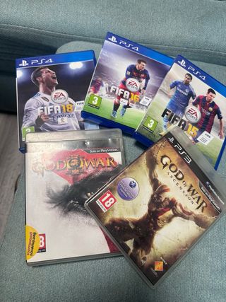 Lote 5 Juegos PS4/PS3: FIFA y God of War