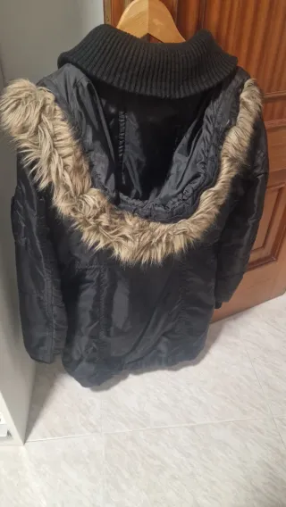 Chaqueta Invierno Mujer Zara Negra
