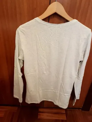 Camiseta Gris Manga Larga Love Chocolate