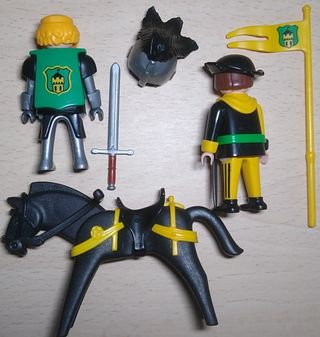 Playmobil Caballero y Escudero de la Torre