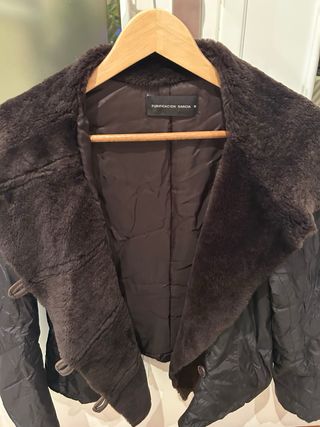 Chaqueta Purificación García Piel Marrón