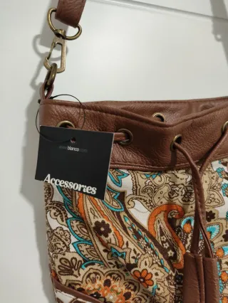 Bolso de hombro estampado paisley