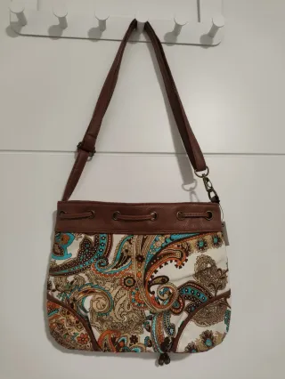 Bolso de hombro estampado paisley