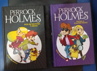 2 libros infantiles de Perrock Holmes