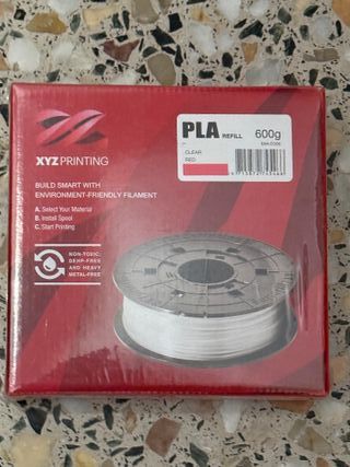 Rollo PLA XYZ printing rojo 600g