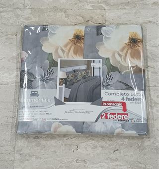 Completo letto matrimoniale 4 federe