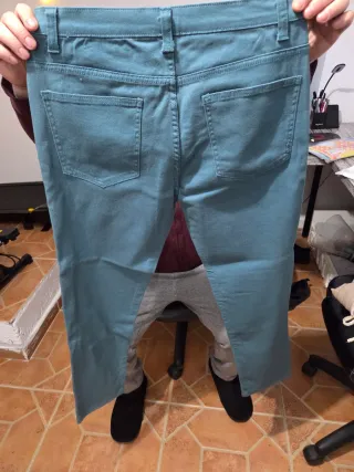 Pantalón Skinny Denim Co. Talla S Verde Azul