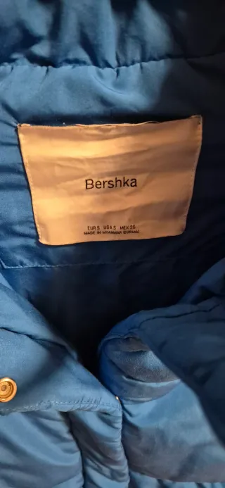 Chaqueta Invierno Bershka Azul
