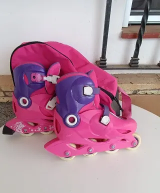 Patines infantiles rosas y morados Oxelo