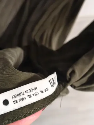 Blusa verde con manga caída