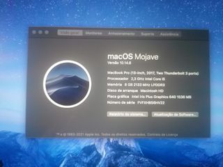 MacBook Pro 13” 2017 i5 8GB RAM Teclado PT