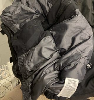 Chaqueta de nieve negra