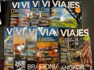 Lote de 10 revistas de viajes  National Geografic