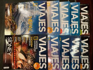 Lote de 10 revistas de viajes  National Geografic