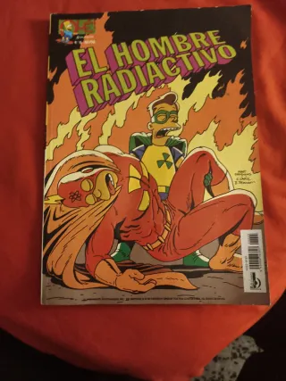 Comic del hombre radioactivo. Los Simpson.