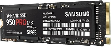 SSD Samsung 950 PRO M.2 NVMe 512GB