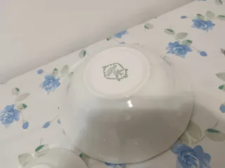 Set 5 ciotole porcellana motivo paesaggio