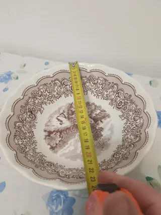 Set 5 ciotole porcellana motivo paesaggio