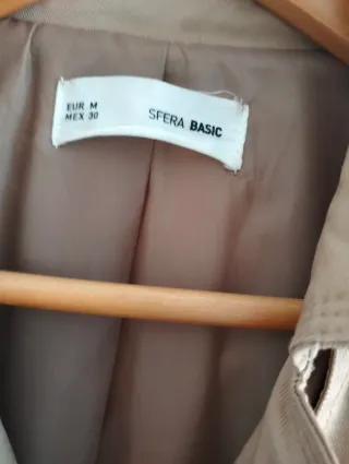 Gabardina beige señora