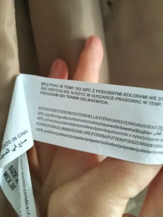 Gabardina beige señora