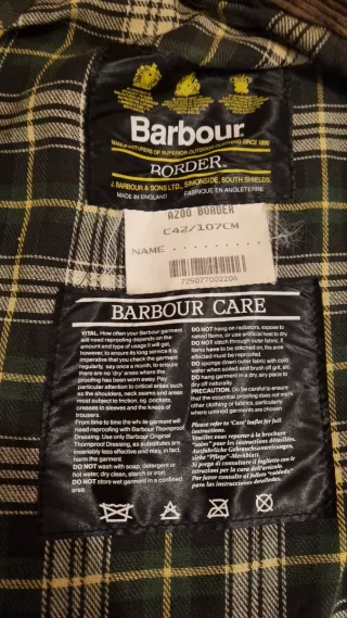 Barbour A200 Border Vintage Chaqueta