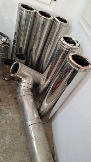 Tubos de chimenea de acero inoxidable