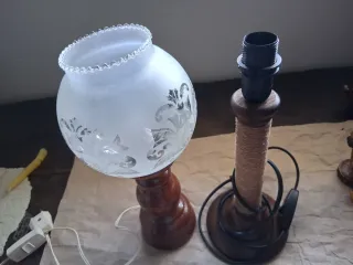 Lámpara Vintage Beige y Marrón