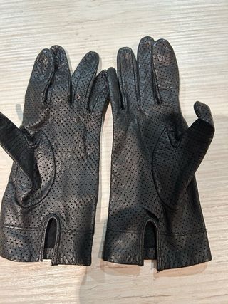 Guantes de cuero perforado
