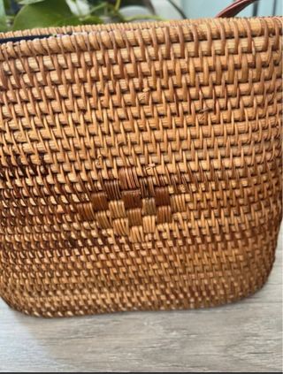 Bolso vintage tejido floral