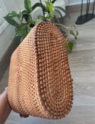 Bolso vintage tejido floral