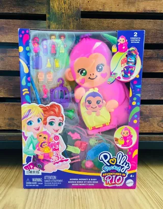 Polly Pocket Mono Mamá y Bebé