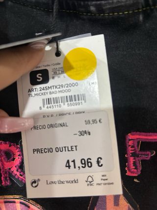 Camiseta Desigual Mickey Mouse Bad Mood