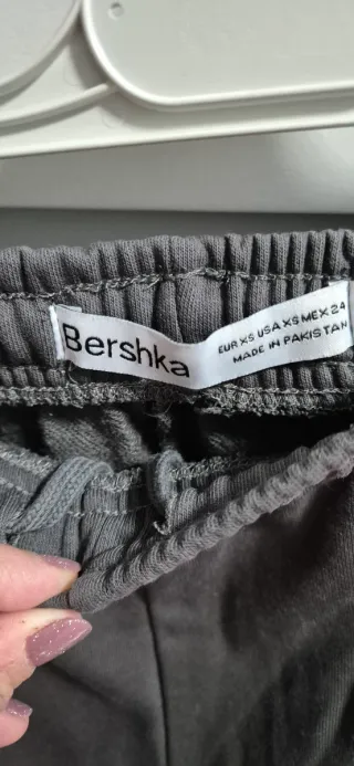 Pantalón chándal Bershka gris