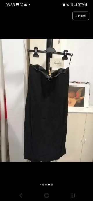 Max Mara Pianoforte tubino nero alta sartoria