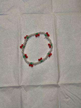 Braccialetto perline ciliegie