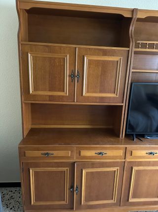 Mueble salón/aparador grande madera + mesa comedor