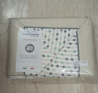 Completo letto flanella matrimoniale