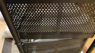 Carrito carro auxiliar giratorio multiusos negro