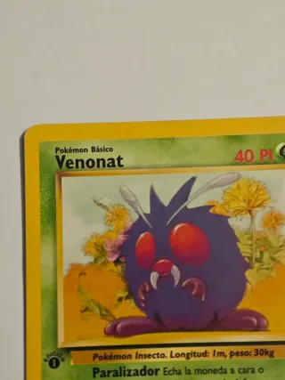 Carta TCG Pokémon Venonat Edición 1