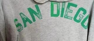 Sudadera H&M Gris San Diego Talla 170cm