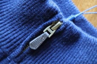 Polo Ralph Lauren Meia Zip Malha Azul