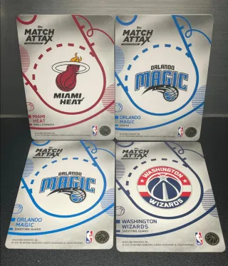 Cuatro cartas NBA Match Attax 2025