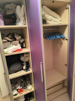 Armario ropero moderno madera haya