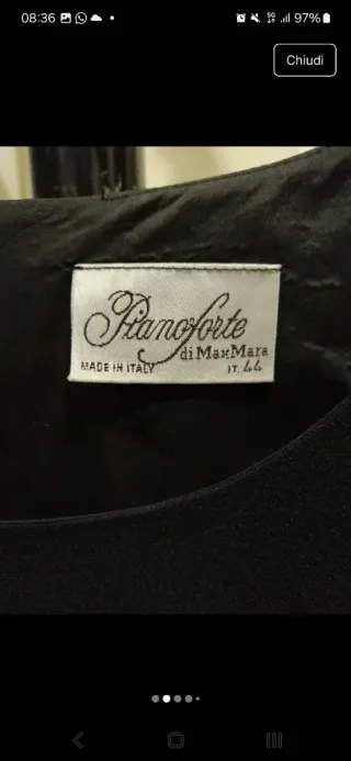 Max Mara Pianoforte Abito alta sartoria