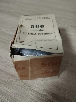 945 Monedas ( 2cajas ) 10 Céntimos 1959 Fábrica Na