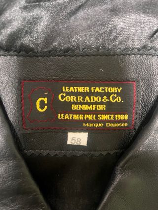 Chaqueta de cuero Corrado & Co Talla 58