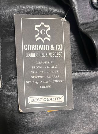 Chaqueta de cuero Corrado & Co Talla 58